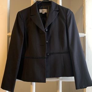 black skirt suit